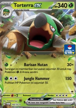 Torterra ex 102 — Scarlet & Violet Indonesian Promos Singles (Indonesian Pokémon TCG card)
