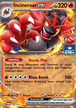Incineroar ex 103 — Scarlet & Violet Indonesian Promos Singles (Indonesian Pokémon TCG card)