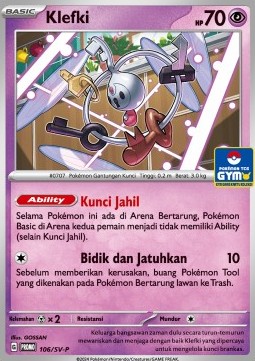 Klefki 106 — Scarlet & Violet Indonesian Promos Singles (Indonesian Pokémon TCG card)