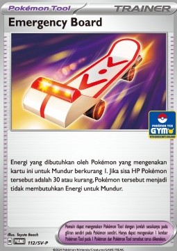 Rescue Board 112 — Scarlet & Violet Indonesian Promos Singles (Indonesian Pokémon TCG card)