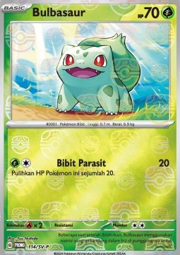 Bulbasaur 114 — Scarlet & Violet Indonesian Promos Singles (Indonesian Pokémon TCG card)