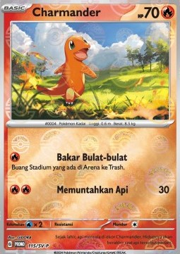 Charmander 115 — Scarlet & Violet Indonesian Promos Singles (Indonesian Pokémon TCG card)