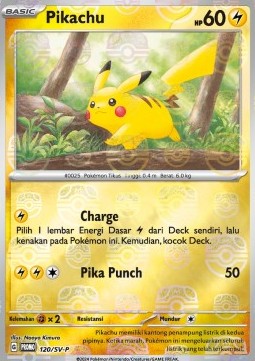 Pikachu 120 — Scarlet & Violet Indonesian Promos Singles (Indonesian Pokémon TCG card)