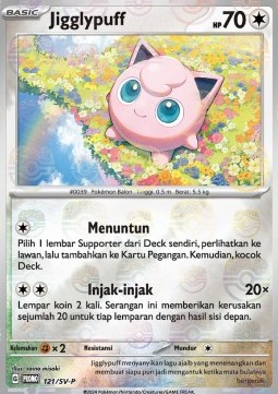 Jigglypuff 121 — Scarlet & Violet Indonesian Promos Singles (Indonesian Pokémon TCG card)