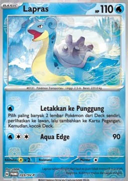 Lapras 123 — Scarlet & Violet Indonesian Promos Singles (Indonesian Pokémon TCG card)