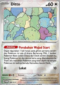 Ditto 124 — Scarlet & Violet Indonesian Promos Singles (Indonesian Pokémon TCG card)