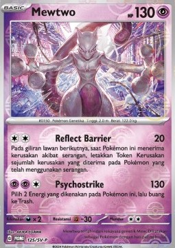 Mewtwo 125 — Scarlet & Violet Indonesian Promos Singles (Indonesian Pokémon TCG card)