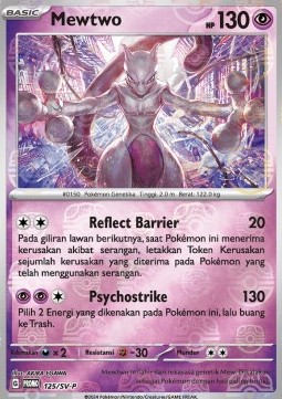 Mewtwo 125 — Scarlet & Violet Indonesian Promos Singles (Indonesian Pokémon TCG card)