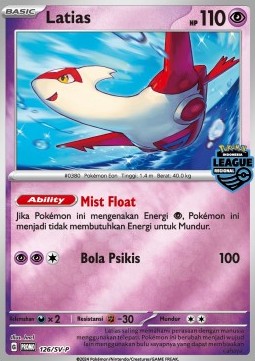Latias 126 — Scarlet & Violet Indonesian Promos Singles (Indonesian Pokémon TCG card)