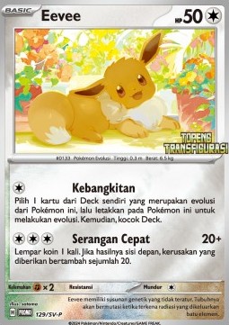 Eevee 129 — Scarlet & Violet Indonesian Promos Singles (Indonesian Pokémon TCG card)