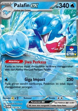 Palafin ex 132 — Scarlet & Violet Indonesian Promos Singles (Indonesian Pokémon TCG card)