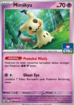 Mimikyu 134 — Scarlet & Violet Indonesian Promos Singles (Indonesian Pokémon TCG card)