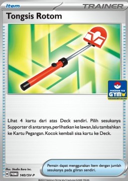 Roto-Stick 140 — Scarlet & Violet Indonesian Promos Singles (Indonesian Pokémon TCG card)
