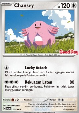 Chansey 152 — Scarlet & Violet Indonesian Promos Singles (Indonesian Pokémon TCG card)