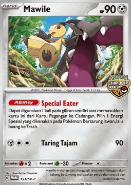 Mawile 153 — Scarlet & Violet Indonesian Promos Singles (Indonesian Pokémon TCG card)