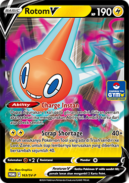Rotom V 163 — Scarlet & Violet Indonesian Promos Singles (Indonesian Pokémon TCG card)