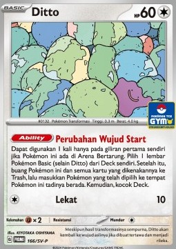 Ditto 166 — Scarlet & Violet Indonesian Promos Singles (Indonesian Pokémon TCG card)
