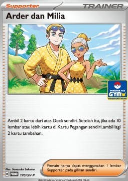Billy & O'Nare 170 — Scarlet & Violet Indonesian Promos Singles (Indonesian Pokémon TCG card)