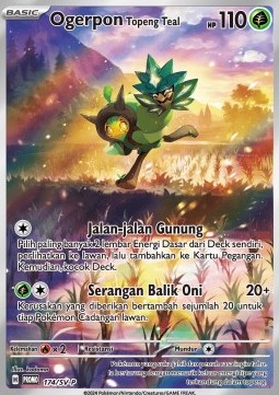 Teal Mask Ogerpon 174 — Scarlet & Violet Indonesian Promos Singles (Indonesian Pokémon TCG card)