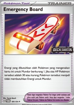 Rescue Board 181 — Scarlet & Violet Indonesian Promos Singles (Indonesian Pokémon TCG card)