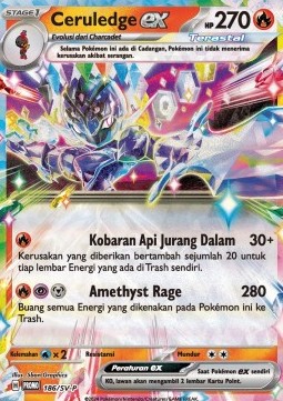 Ceruledge ex 186 — Scarlet & Violet Indonesian Promos Singles (Indonesian Pokémon TCG card)
