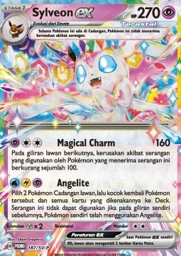 Sylveon ex 187 — Scarlet & Violet Indonesian Promos Singles (Indonesian Pokémon TCG card)