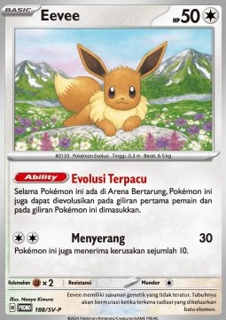 Eevee 188 — Scarlet & Violet Indonesian Promos Singles (Indonesian Pokémon TCG card)