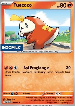 Fuecoco 193 — Scarlet & Violet Indonesian Promos Singles (Indonesian Pokémon TCG card)