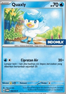Quaxly 194 — Scarlet & Violet Indonesian Promos Singles (Indonesian Pokémon TCG card)