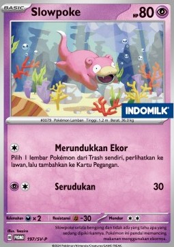 Slowpoke 197 — Scarlet & Violet Indonesian Promos Singles (Indonesian Pokémon TCG card)