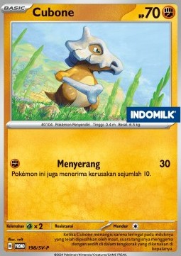 Cubone 198 — Scarlet & Violet Indonesian Promos Singles (Indonesian Pokémon TCG card)