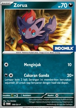 Zorua 199 — Scarlet & Violet Indonesian Promos Singles (Indonesian Pokémon TCG card)