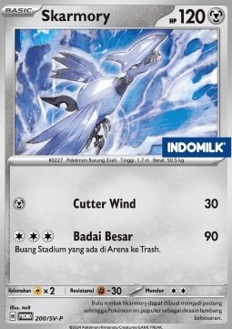 Skarmory 200 — Scarlet & Violet Indonesian Promos Singles (Indonesian Pokémon TCG card)