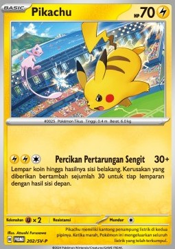 Pikachu 202 — Scarlet & Violet Indonesian Promos Singles (Indonesian Pokémon TCG card)