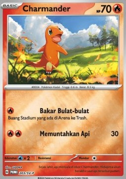 Charmander 203 — Scarlet & Violet Indonesian Promos Singles (Indonesian Pokémon TCG card)