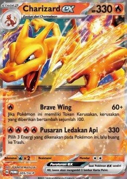 Charizard ex 205 — Scarlet & Violet Indonesian Promos Singles (Indonesian Pokémon TCG card)