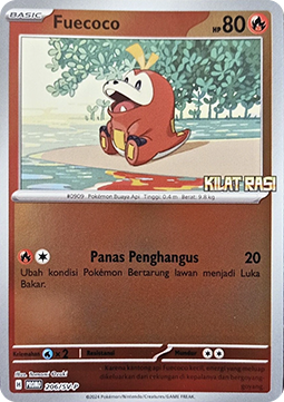 Fuecoco 206 — Scarlet & Violet Indonesian Promos Singles (Indonesian Pokémon TCG card)