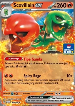 Scovillain ex 212 — Scarlet & Violet Indonesian Promos Singles (Indonesian Pokémon TCG card)