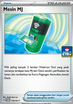 TM Machine 218 — Scarlet & Violet Indonesian Promos Singles (Indonesian Pokémon TCG card)