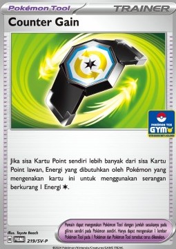 Counter Gain 219 — Scarlet & Violet Indonesian Promos Singles (Indonesian Pokémon TCG card)