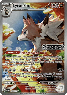 Lycanroc 235 — Scarlet & Violet Indonesian Promos Singles (Indonesian Pokémon TCG card)