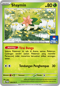 Shaymin 236 — Scarlet & Violet Indonesian Promos Singles (Indonesian Pokémon TCG card)