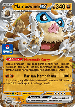 Mamoswine ex 241 — Scarlet & Violet Indonesian Promos Singles (Indonesian Pokémon TCG card)