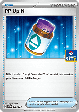 N's PP Up 242 — Scarlet & Violet Indonesian Promos Singles (Indonesian Pokémon TCG card)