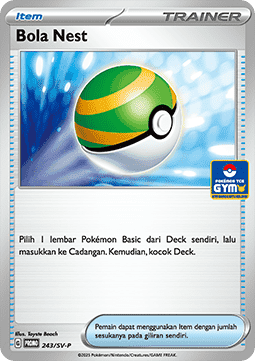Nest Ball 243 — Scarlet & Violet Indonesian Promos Singles (Indonesian Pokémon TCG card)