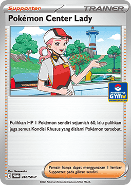 Pokémon Center Lady 246 — Scarlet & Violet Indonesian Promos Singles (Indonesian Pokémon TCG card)