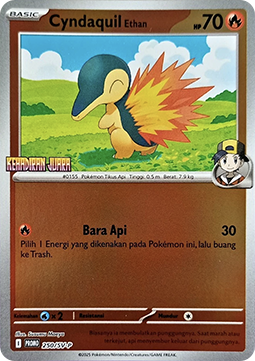 Ethan's Cyndaquil 250 — Scarlet & Violet Indonesian Promos Singles (Indonesian Pokémon TCG card)