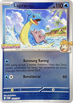 Misty's Lapras 251 — Scarlet & Violet Indonesian Promos Singles (Indonesian Pokémon TCG card)