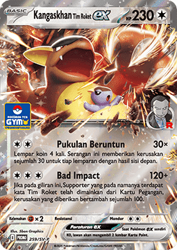 Team Rocket's Kangaskhan ex 259 — Scarlet & Violet Indonesian Promos Singles (Indonesian Pokémon TCG card)