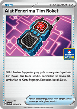 Team Rocket's Transceiver 260 — Scarlet & Violet Indonesian Promos Singles (Indonesian Pokémon TCG card)